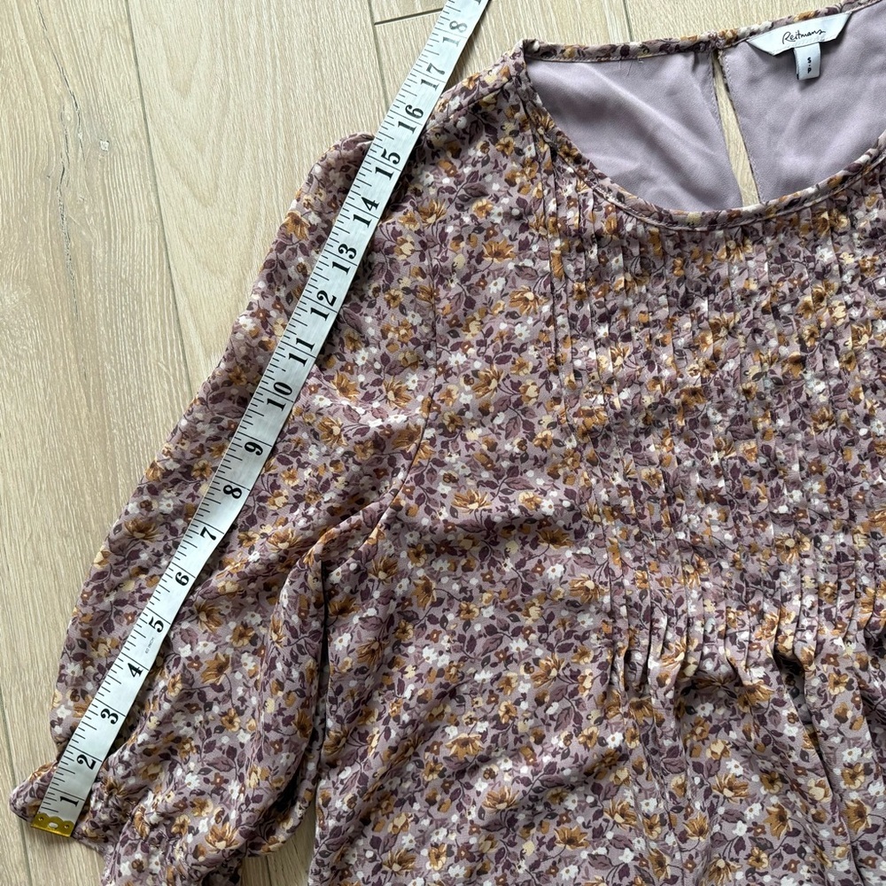 Reitmans Purple Floral Chiffon Dress Women’s Size Small Lined - Picture 11 of 11